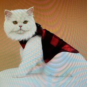 Buffalo plaid pet sweater